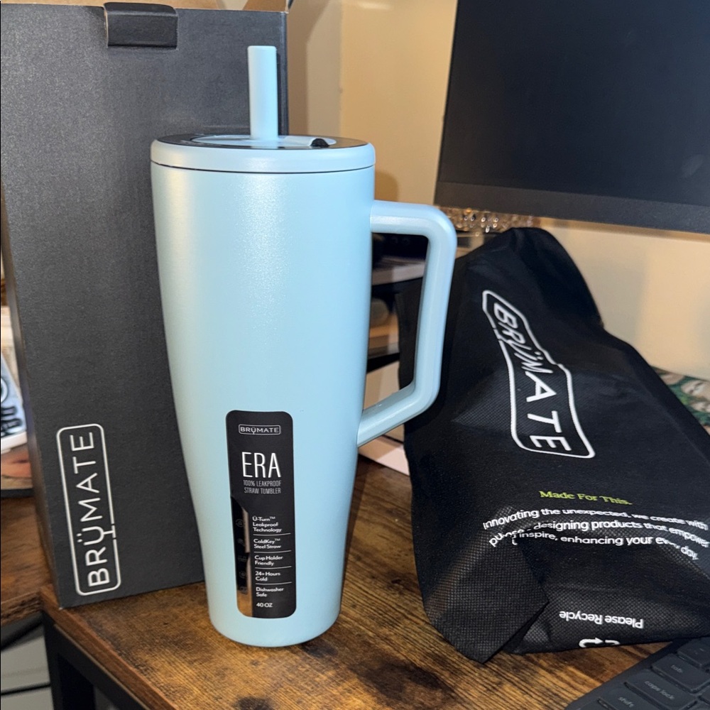 BrüMate Blue Tumbler with Handle